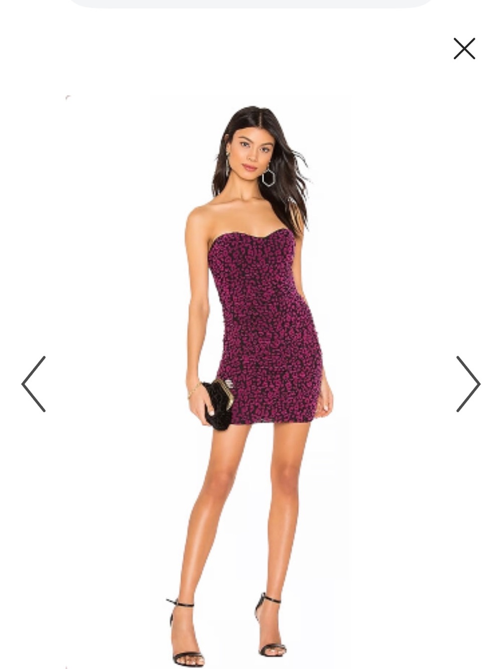 NWT NBD by Revolve Strapless Ruched Leopard Mini Dress
